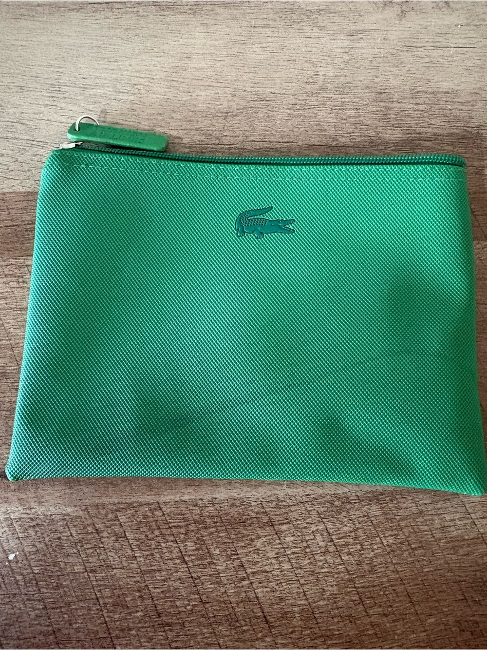 Lacoste Green Toiletry Zip Pouch
